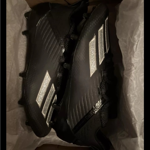 Adidas Adizero Black Night Metallic Football Cleats Men’s Sz 9 EH2707 NWOB - Picture 2 of 2
